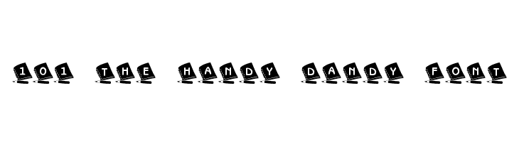 101! The Handy Dandy Font  Скачать бесплатные шрифты