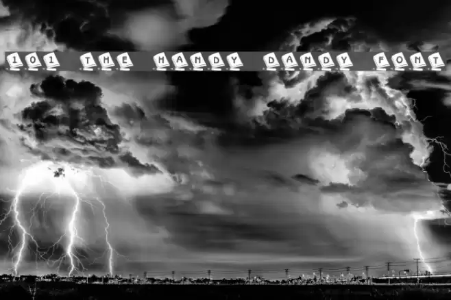 101! The Handy Dandy Font Font examples