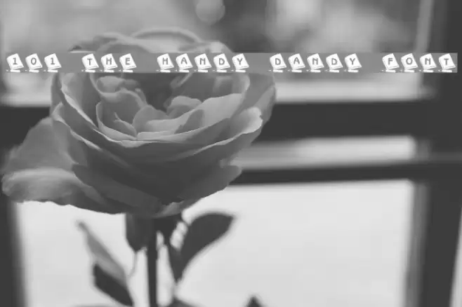 101! The Handy Dandy Font Font examples