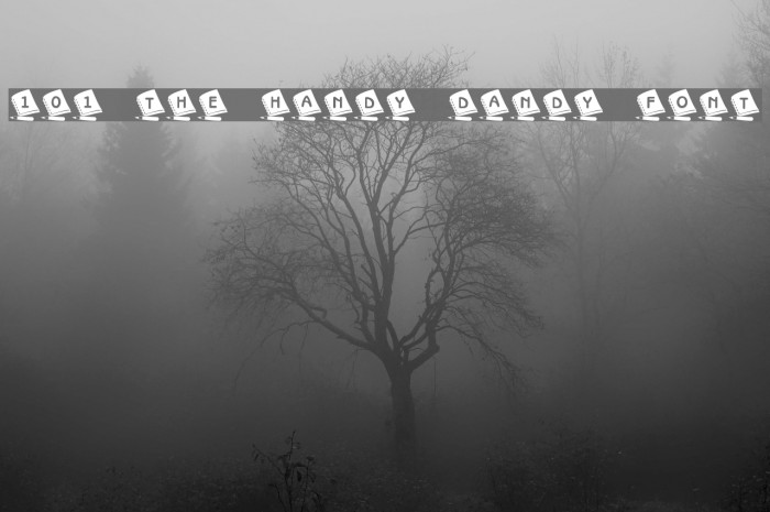 101! The Handy Dandy Font Example 3