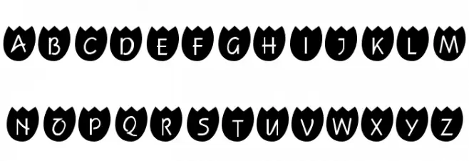 101! TulipZ Schriftart Groß