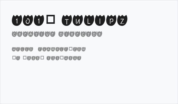 101! TulipZ Business Card