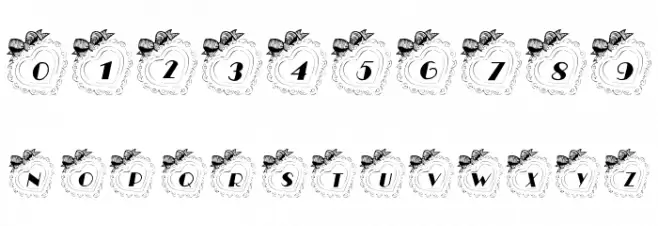 101! U Decorated My Heart Font OTHER CHARS