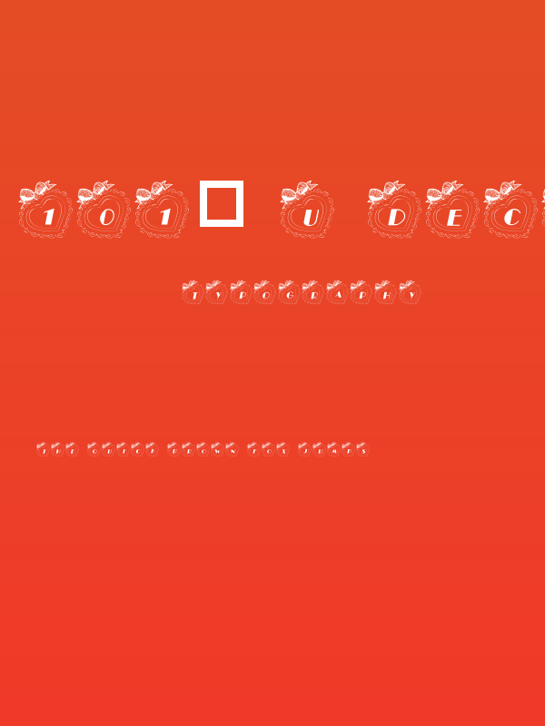 101! U Decorated My Heart Poster