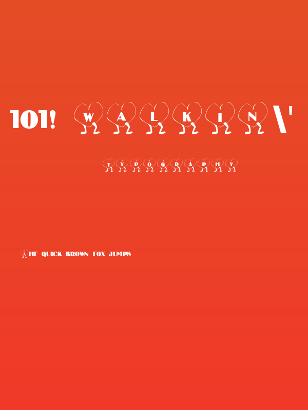 101! Walkin' Heart Poster