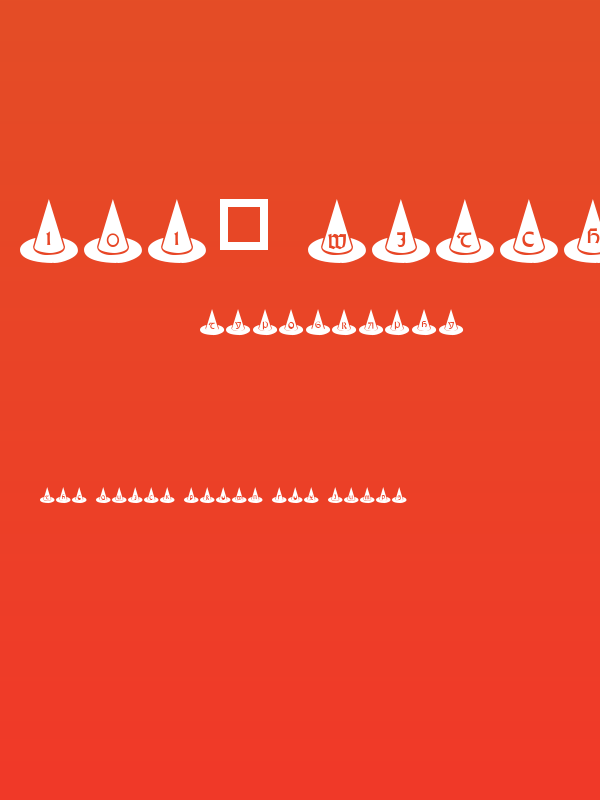 101! Witches Hat Poster