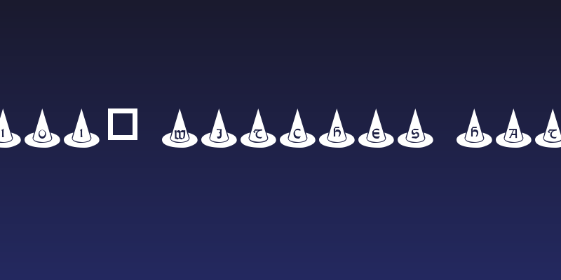 101! Witches Hat Social Header