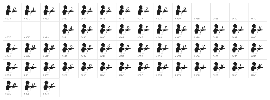 101! Your FontZ Are Served Character Map