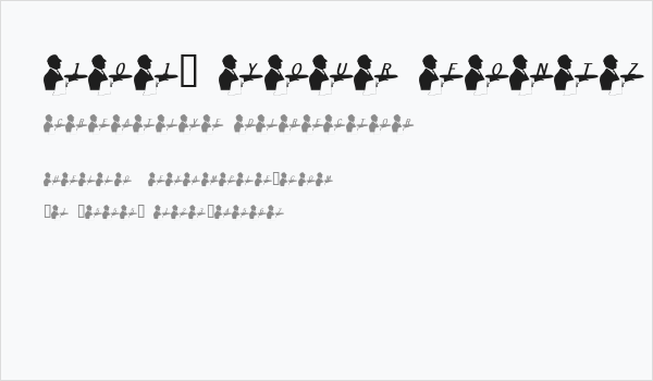 101! Your FontZ Are Served Business Card