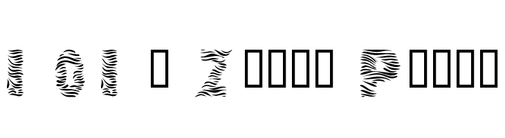 101! Zebra Print Font