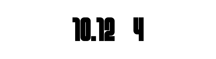 10.12 4 Font