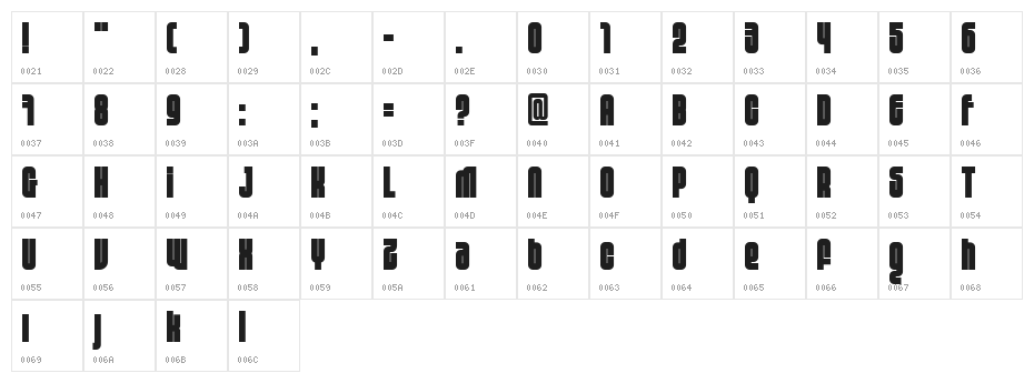 10.12  4 Character Map
