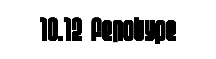 10.12 fenotype Fonte