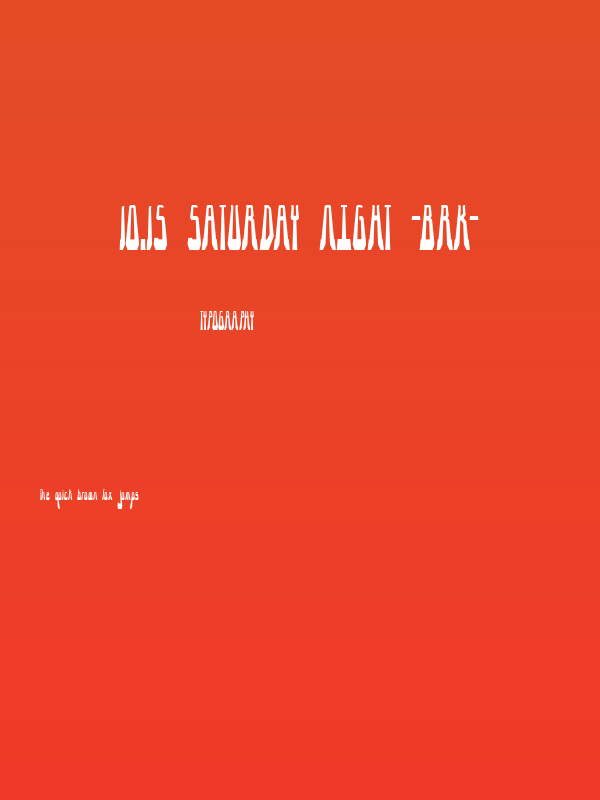 10.15 Saturday Night -BRK- Poster