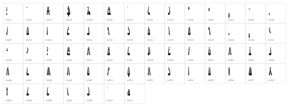 10.15 Saturday Night R BRK Character Map
