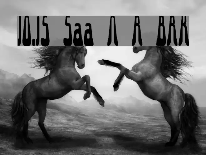 10.15 Saturday Night R BRK Font examples
