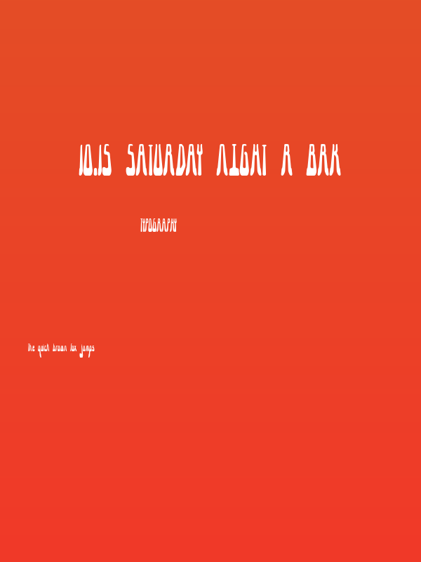 10.15 Saturday Night R BRK Poster