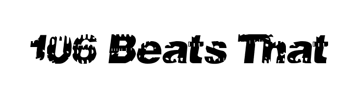 106 Beats That Font