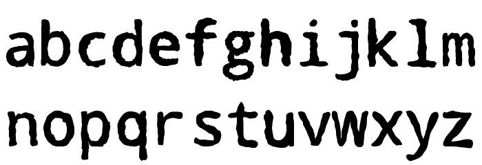 1.0 Font LOWERCASE