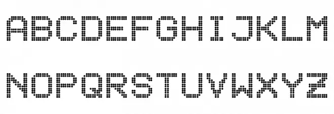 10mal12Lampen Font Litere mici