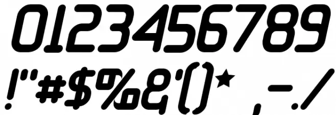 11S01 Black Tuesday Italic Polices AUTRES CHARS