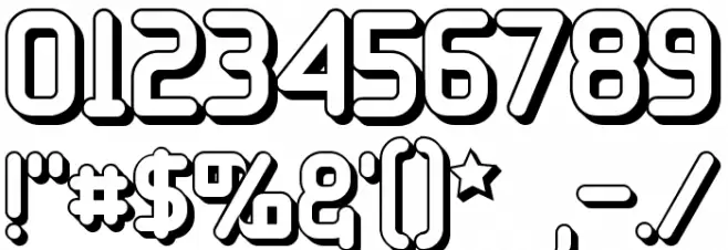 11S01 Black Tuesday Offset Font Alte caractere