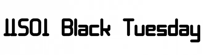 11S01 Black Tuesday  les polices de caractères gratuit tlcharger