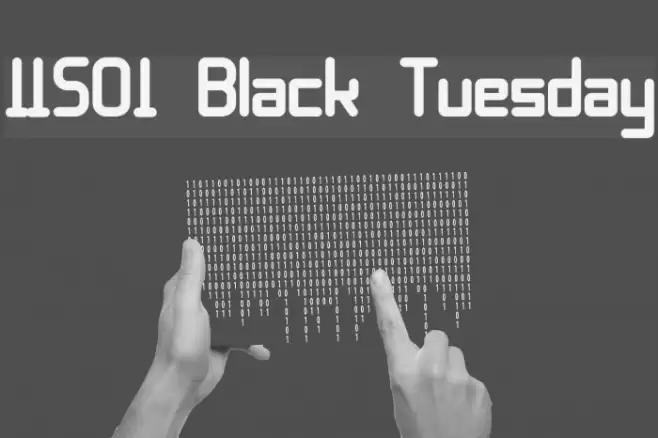 11S01 Black Tuesday 字体 examples