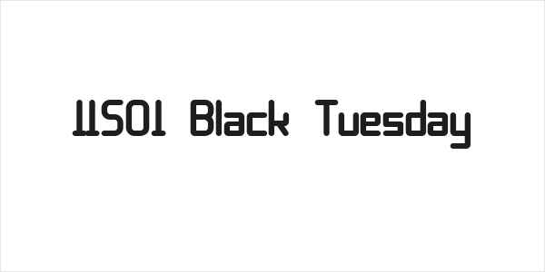 11S01 Black Tuesday Logo