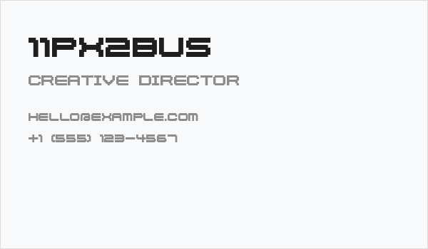11px2bus Business Card