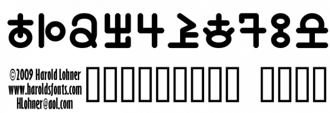 12 to the Moon Font Alte caractere