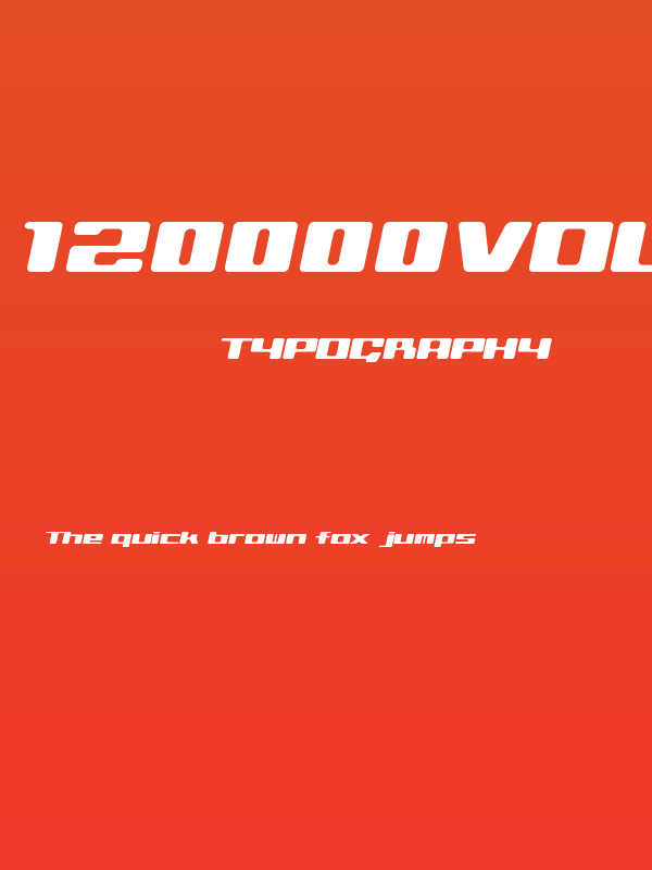 120000volt Oblique Poster