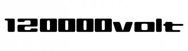 120000volt  免费字体下载
