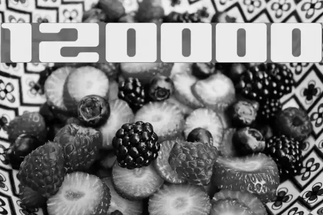 120000volt フォント examples