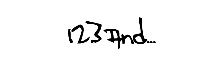 123 and... Шрифта