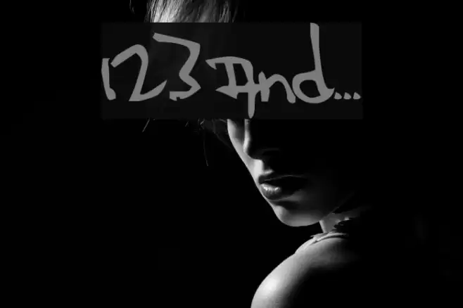 123 and... フォント examples