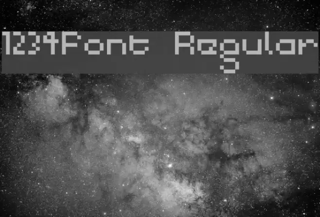 1234Font Regular Fuentes examples