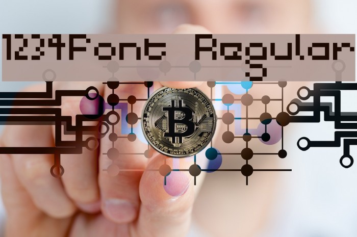 1234Font Regular Font examples