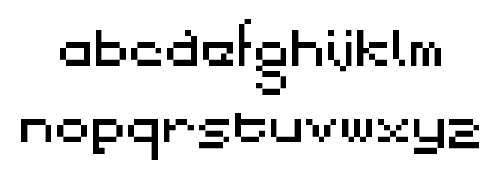1234Font Regular Font LOWERCASE