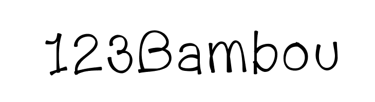 123Bambou Font