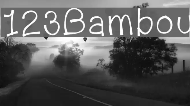 123Bambou Font examples