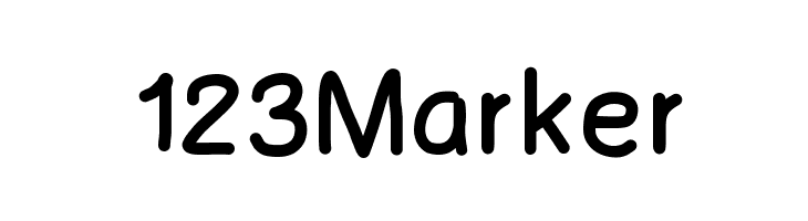 123Marker Font