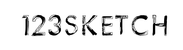 123Sketch  font caratteri gratis