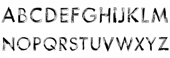 123Sketch フォント 大文字