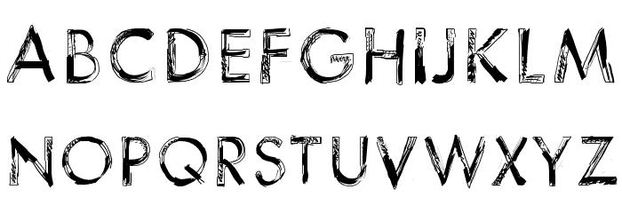 123Sketch Font LOWERCASE