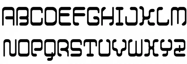 12SaruYellowFog Schriftart Groß