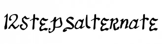 12Stepsalternate  Free Fonts Download
