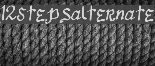 12Stepsalternate फ़ॉन्ट examples