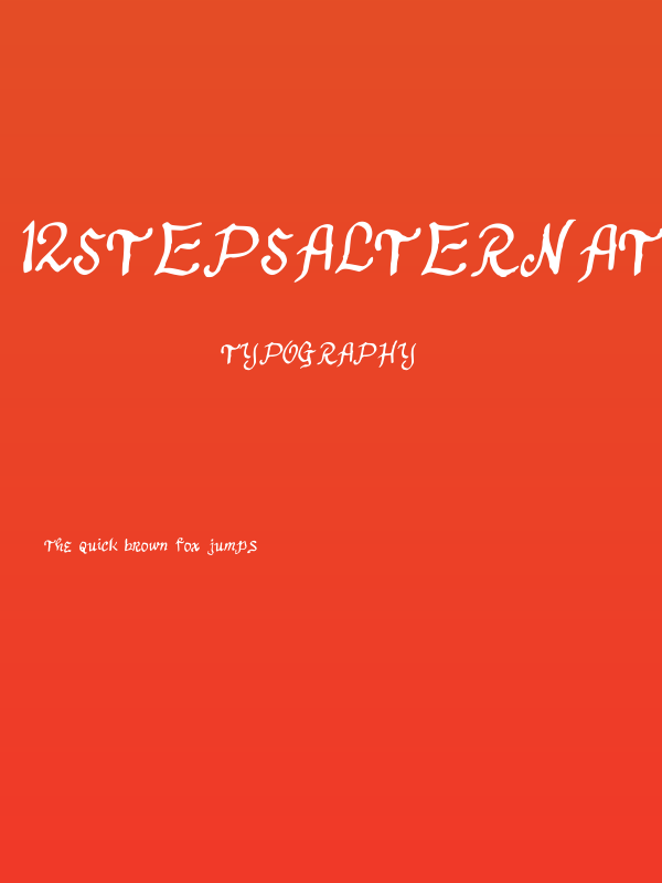 12Stepsalternate Poster