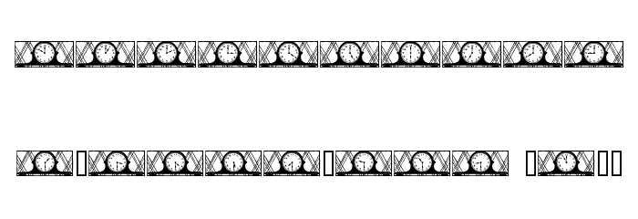 12hours Font OTHER CHARS